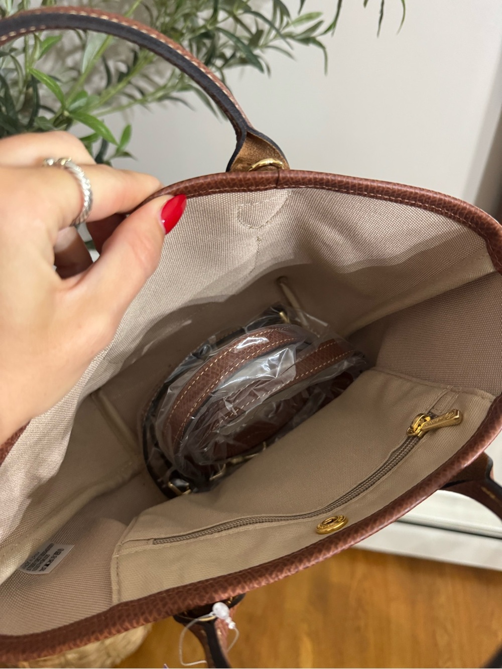 Longchamp Le Pliage Panier Top Handle Bag - Picture 5 of 7